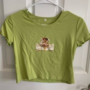 Shein Angel Crop Top